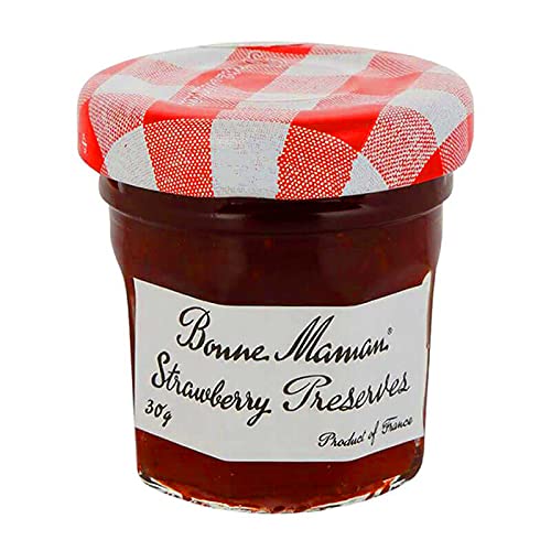 Bonne Maman Strawberry Preserve Mini Jars - 1 Oz X 30 Pcs Kosher