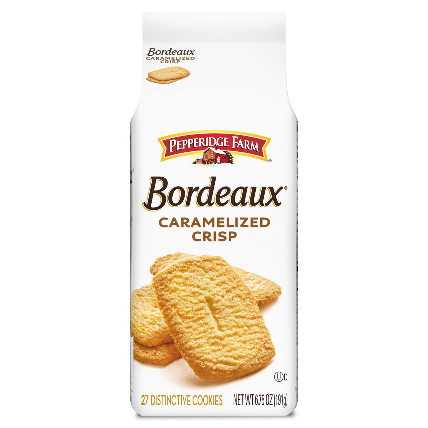 Pepperidge Farm Bordeaux Caramelized Crisp Cookies, 6.75 Oz Bag