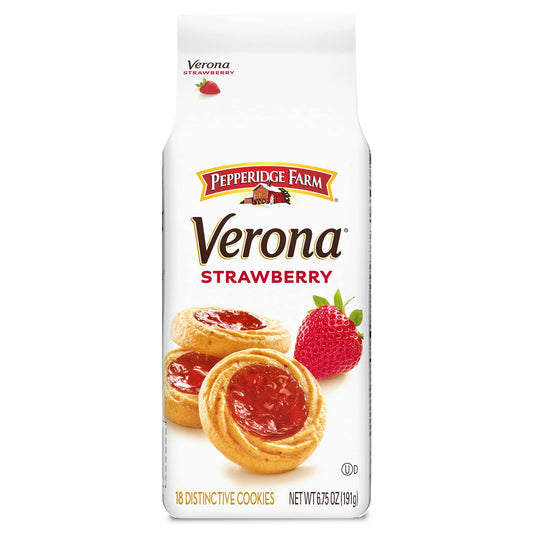 Pepperidge Farm Verona Strawberry Thumbprint Cookies, 6.75 oz. Bag