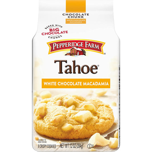 Pepperidge Farm Tahoe Crispy White Chocolate Macadamia Cookies, 7.2 oz. Bag