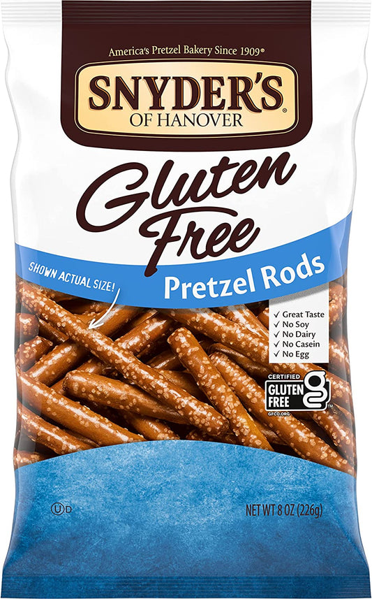 Snyder's of Hanover Gluten Free Pretzels, Gluten Free Rods, 8 Oz