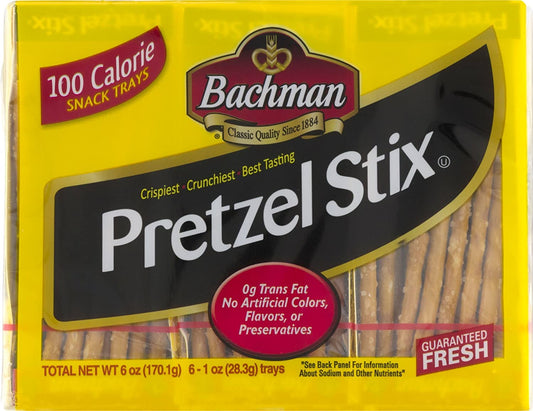 Bachman Pretzel Stix, Six 1 oz. Individual Trays (3 Packs)